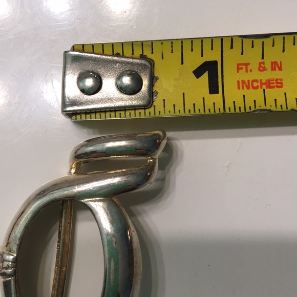 Silver tone slide for necklace with 6 stones - Picture 3 of 6